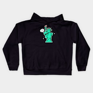 Aliens love freedom Kids Hoodie